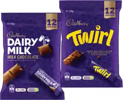 IGA Cadbury Sharepacks 126‑180g Selected Varieties offer
