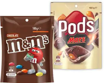 IGA M&M’s 120‑180g, Pods 160g or Maltesers 120‑140g Share Pack Selected Varieties offer