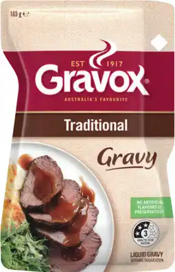 IGA Gravox Liquid Gravy or Sauce 165g Selected Varieties offer