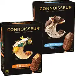 IGA Connoisseur Gourmet Ice Cream 4 Pack or Mini 6 Pack Selected Varieties offer