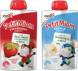 IGA Yoplait Petit Miam Squeezie Yoghurt Selected Varieties offer