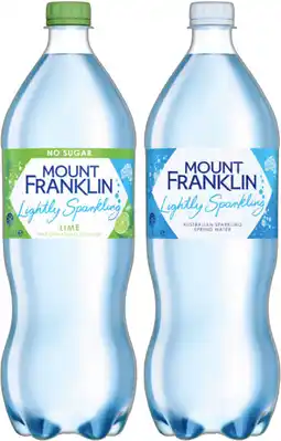IGA Mount Franklin Lightly Sparkling Water Selected Varieties offer