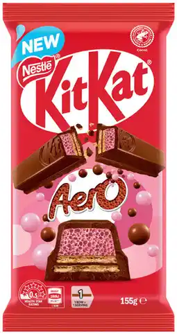 IGA Nestlé KitKat Aero Strawberry Chocolate Block Selected Varieties offer