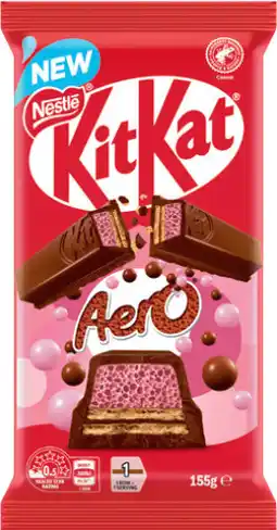 IGA Nestlé Kit Kat Aero Strawberry Chocolate Block offer