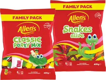 IGA Allen’s Lollies Family‑420g Selected Varieties offer