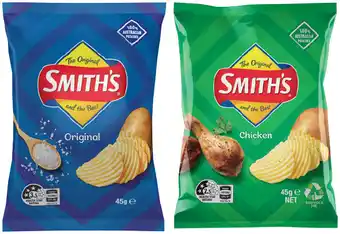 IGA Smith’s Crinkle Cut Chips Selected Varieties offer