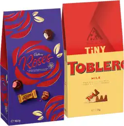IGA Cadbury Roses 150g or Toblerone Gift Pouch 120g offer