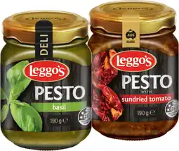 IGA Leggo’s Basil Pesto or Sundried Tomato Pesto 190g offer
