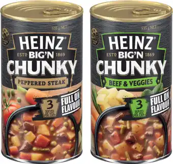 IGA Heinz Big’N Chunky Soup Selected Varieties offer