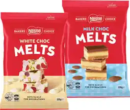 IGA Nestlé Bakers’ Choice Choc Melts 225g or Baking Chocolate Block 170g Selected Varieties offer