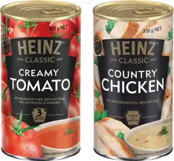 IGA Heinz Classic Soup 520‑535g Selected Varieties offer