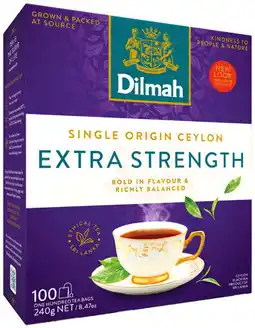IGA Dilmah Premium Ceylon Extra Strength Tea Bags offer