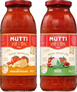 IGA Mutti Pasta Sauce Selected Varieties offer