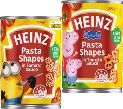IGA Heinz Pasta Shapes in Tomato Sauce Selected Varieties offer