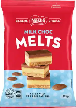 IGA Nestlé Bakers’ Choice Choc Melts Selected Varieties offer