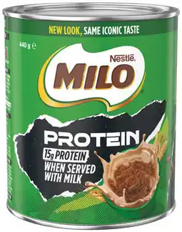 IGA Nestlé Milo Protein or Milo Restore Overnight 440g offer