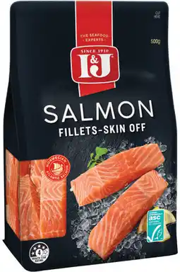 IGA I&J Salmon Portions Skin Off offer