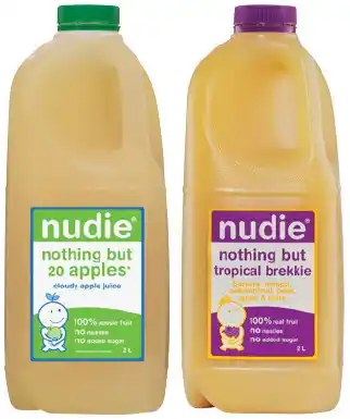 IGA Nudie Cloudy Apple or Tropical Brekkie Juice 2 Litre offer