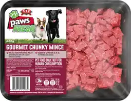 IGA Paws Fresh Dog Food Selected Varieties (Refrigerated Pet Food) offer