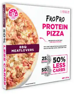 IGA FroPro Protein Pizza BBQ Meatlovers Selected Varieties offer