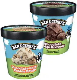 IGA Ben & Jerry’s Ice Cream Tub 458mL or Brookie-Dough Cool-lection 4 Pack Selected Varieties offer