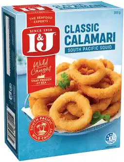 IGA I&J Classic Calamari Selected Varieties offer