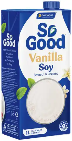 IGA Sanitarium So Good Vanilla Soy or Barista Soy 1 Litre offer