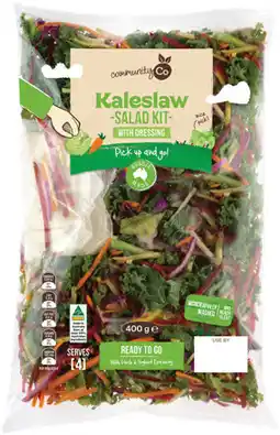 IGA Community Co Kaleslaw Salad Kit offer