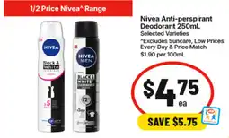 IGA Nivea Anti-perspirant Deodorant offer