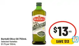 IGA Bertolli Olive Oil offer