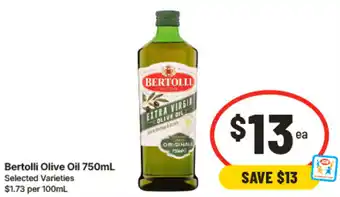 IGA Bertolli Olive Oil offer