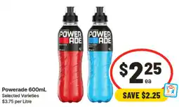 IGA Powerade 600mL Selected Varieties offer