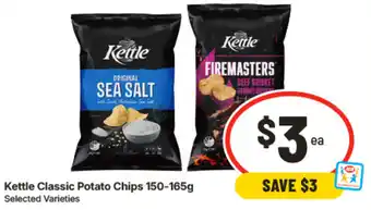 IGA Kettle Classic Potato Chips Selected Varieties offer