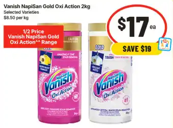IGA Vanish NapiSan Gold Oxi Action offer