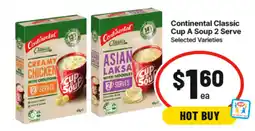 IGA Continental Classic Cup A Soup 2 Serve Selected Varieties offer