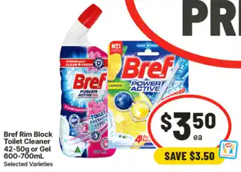 IGA Bref Rim Block Toilet Cleaner offer