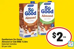 IGA Sanitarium So Good Almond or Oat Milk offer
