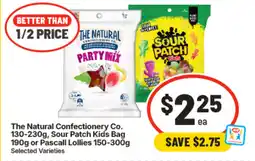 IGA The Natural Confectionery Co. Sour Patch Kids Bag offer