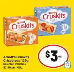 IGA Arnott's Cruskits Crispbread offer