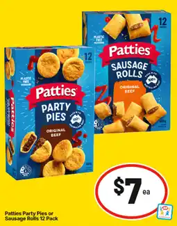 IGA Patties Party Pies or Sausage Rolls offer