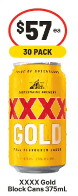 IGA XXXX Gold Block Cans offer
