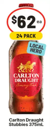 IGA Carlton Draught Stubbies offer