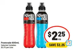 IGA Powerade 600mL offer