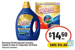 IGA Dynamo Professional Laundry Liquid or Capsules offer