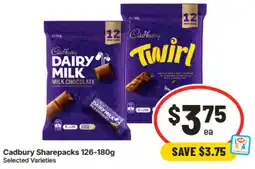 IGA Cadbury Sharepacks Selected Varieties offer
