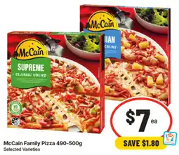 IGA McCain Family Pizza offer