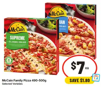 IGA McCain Family Pizza offer
