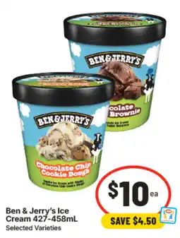 IGA Ben & Jerry's Ice Cream offer