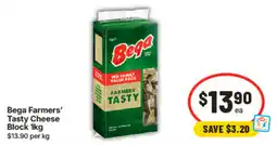 IGA Bega Farmers' Tasty Cheese Block offer