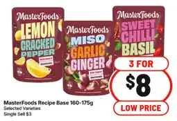 IGA MasterFoods Recipe Base offer